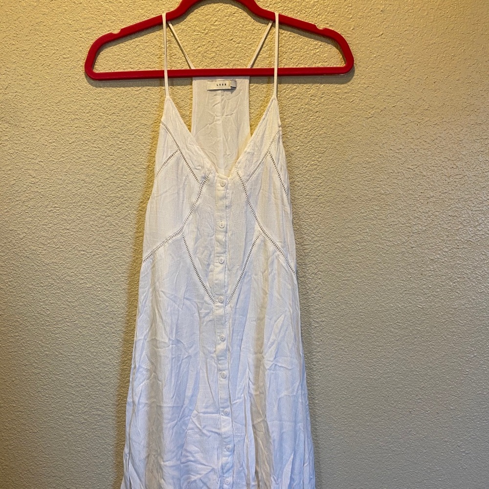 White button down dress
